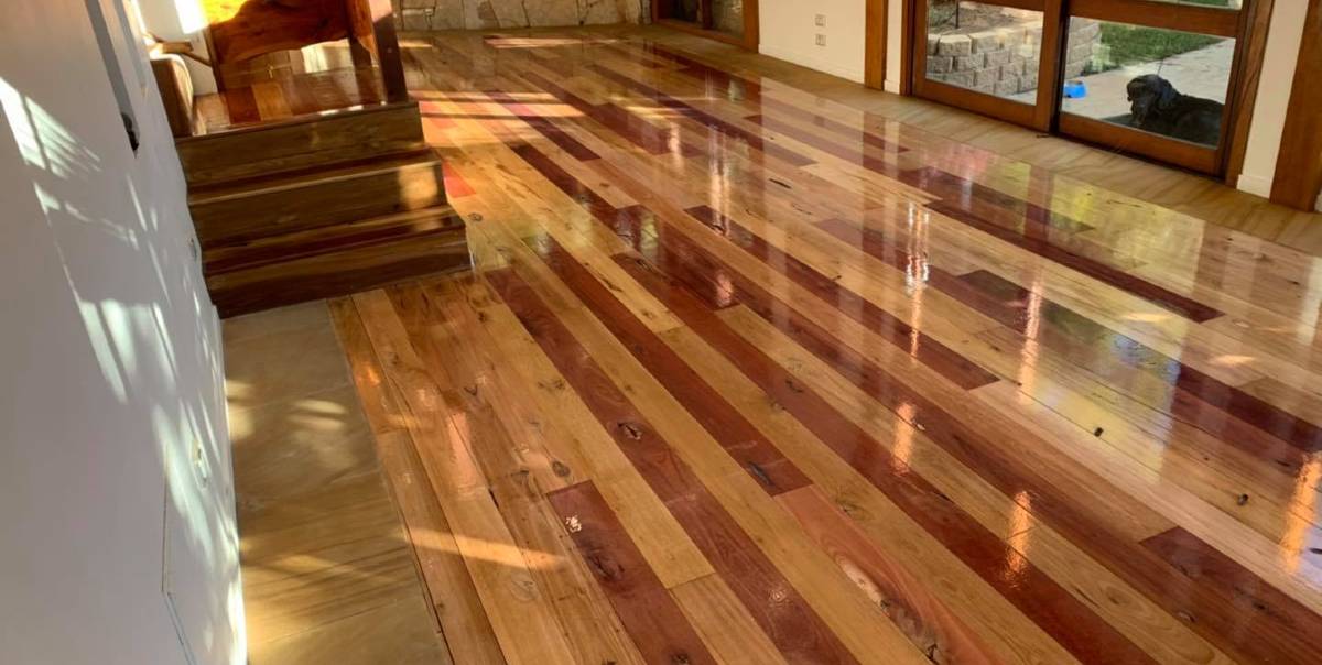 lounge room floorboards polished