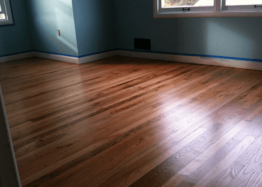 finished floorboards