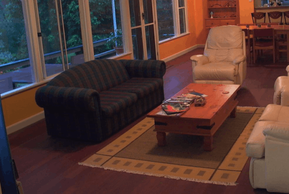 finished lounge timber floors