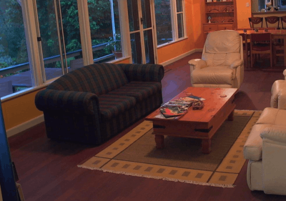 finished lounge timber floors